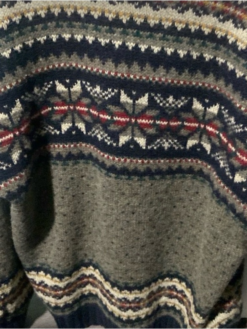 Vlntage wool Men's Knit Sweater
